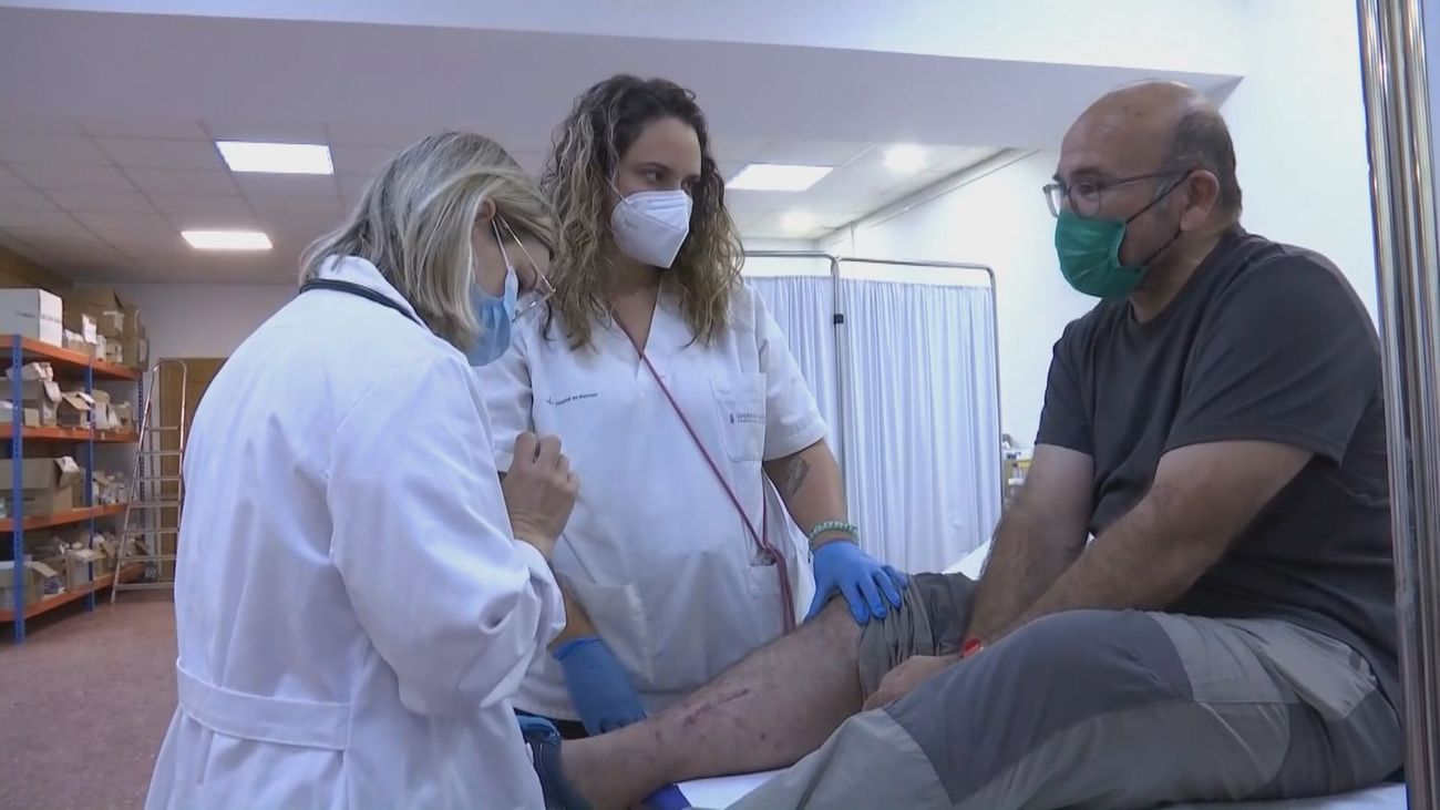 Un local parroquial de Aldaia se convierte en improvisado centro de salud
