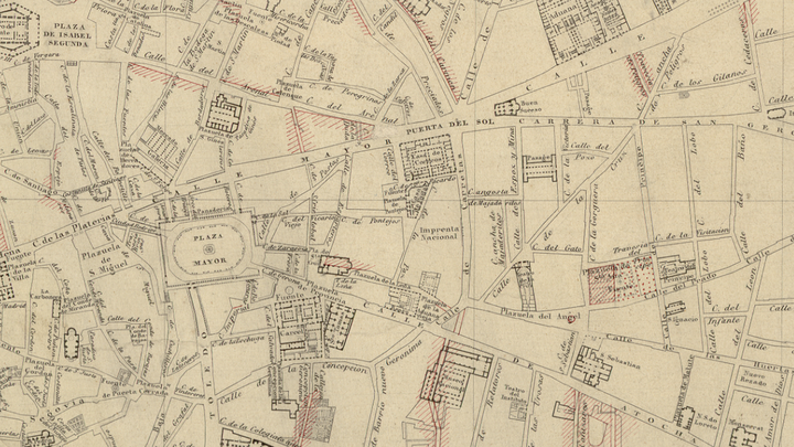 Plano de Madrid de Coello y Madoz (1848-1849) / MEMORIA DE MADRID