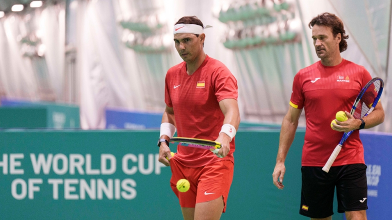 Nadal se prueba en el Carpena, la pista de su último baile