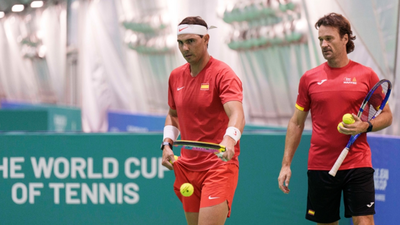 Nadal se prueba en el Carpena, la pista de su último baile