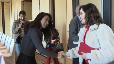 Ayuso traslada el potencial económico de Madrid en Corea: "Les fascina cuando nos conocen"