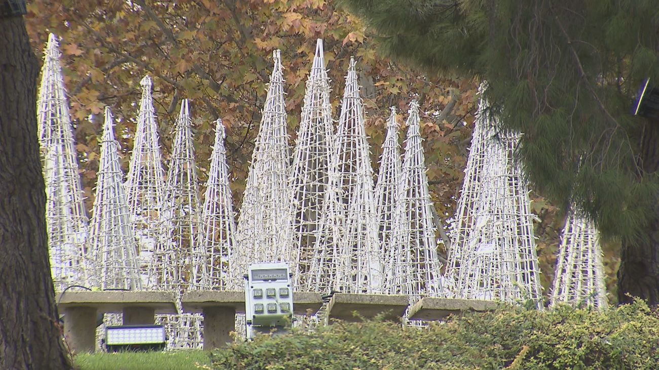 Vecinos del parque Tierno Galván, en pie de guerra por la instalación de Naturaleza Encendida