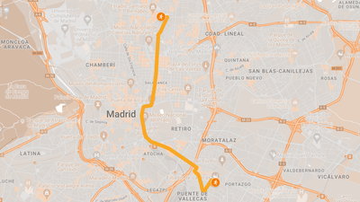 Recorrido de la San Silvestre Vallecana