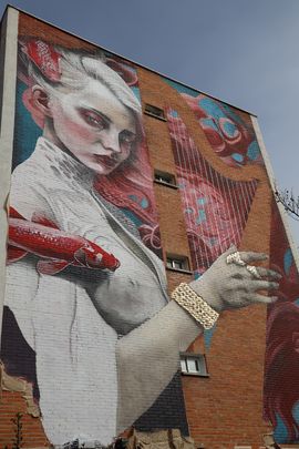 Mural 'Sirena', obra de Sfhir, en Fuenlabrda / AYTO FUENLABRADA