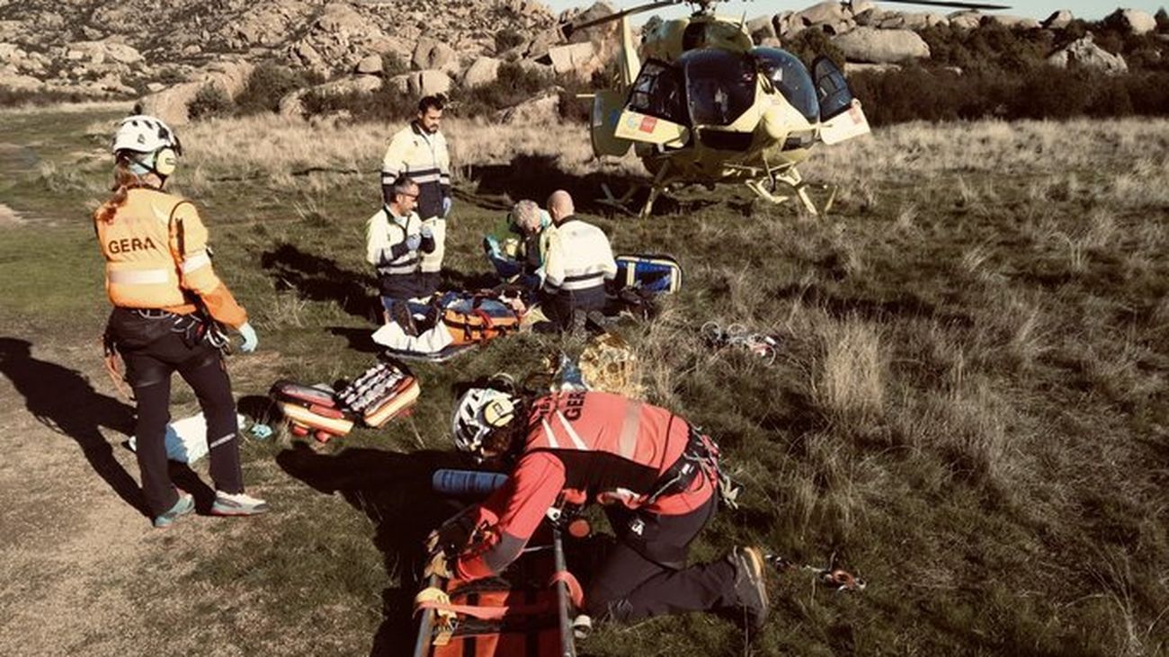 El GERA rescata en La Pedriza a un escalador que sufrió un desvanecimiento