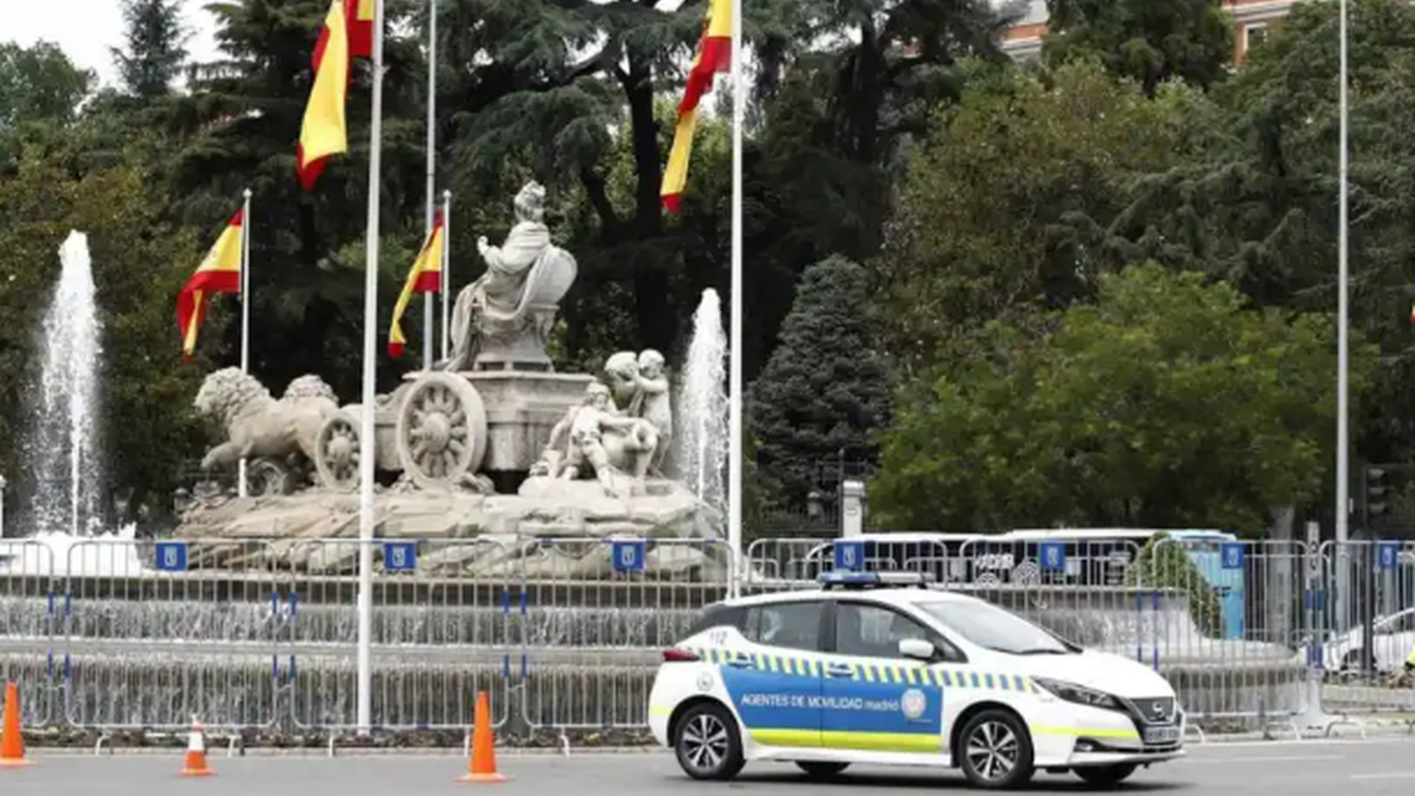 Corte de tráfico en Plaza Neptuno