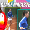 Clase magistral de tenis de Sara Sorribes en Telemadrid