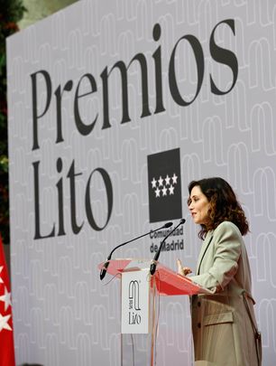 Isabel Díaz Ayuso, en la entrega de los premios LITO 2024 / ASOCIACIÓN DE HOSTELERÍA MADRID