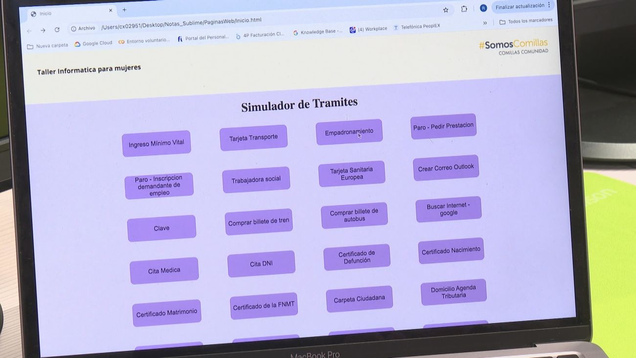 Un innovador simulador conecta a reclusas de Alcalá Meco  con el mundo digital