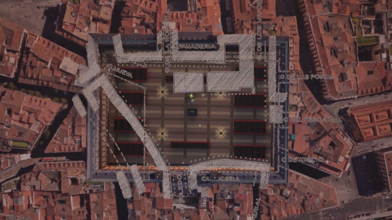 Plaza de toros, mercado artesanal o un jardín, así han sido los múltiples usos de la Plaza Mayor