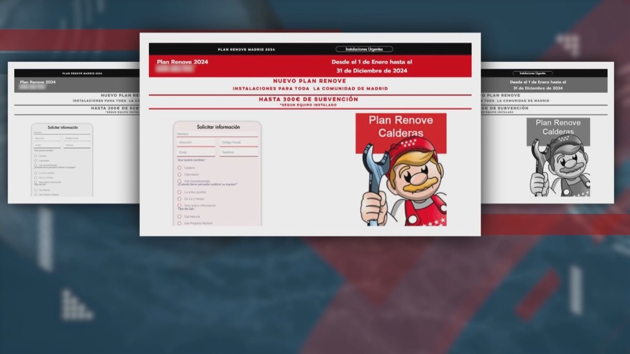 La Comunidad de Madrid alerta del fraude de una web que promociona el Plan Renove de calderas que finalizó en 2023