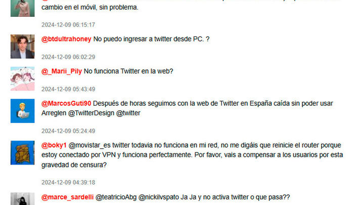 Comentarios Web Downdetector / Downdetector