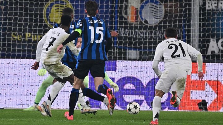 Vinicius ante el Atalanta / EFE