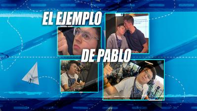 Pablo Gullón, el deporte le ayuda a mejorar en el día a día