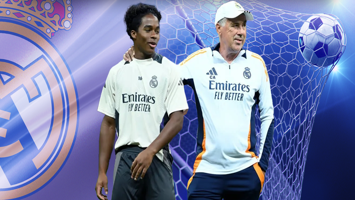 Ancelotti y Endrick / TELEMADRID