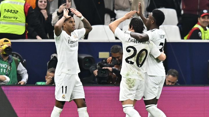 Rodrygo, Fran García y Vinicius / EFE