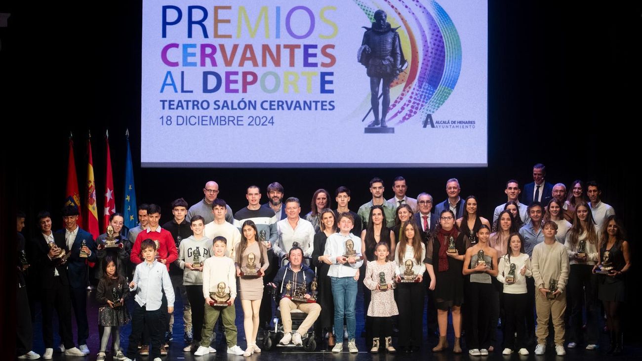 Los Premios Cervantes al Deporte 2024 de Alcala reconocen a 16 deportistas