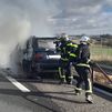 Arde un vehículo en la A-5, en Navalcarnero, sin que se hayan registrado heridos