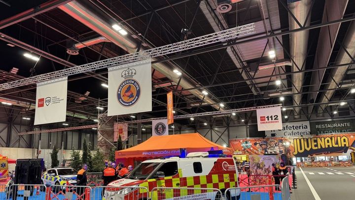 Un vehículo de Protección Civil en Juvenalia / TELEMADRID