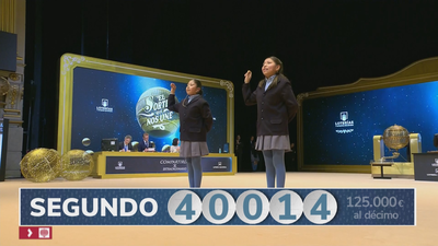El segundo premio del Sorteo de Navidad  es el 40014 y cae en la calle Alcalá de Madrid