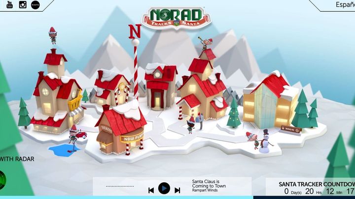 Web del NORAD / NORAD
