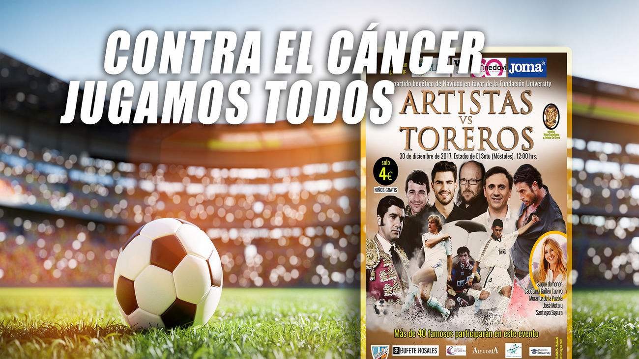 Artistas y famosos se unen en Fuenlabrada por un partido solidario contra el cáncer infantil