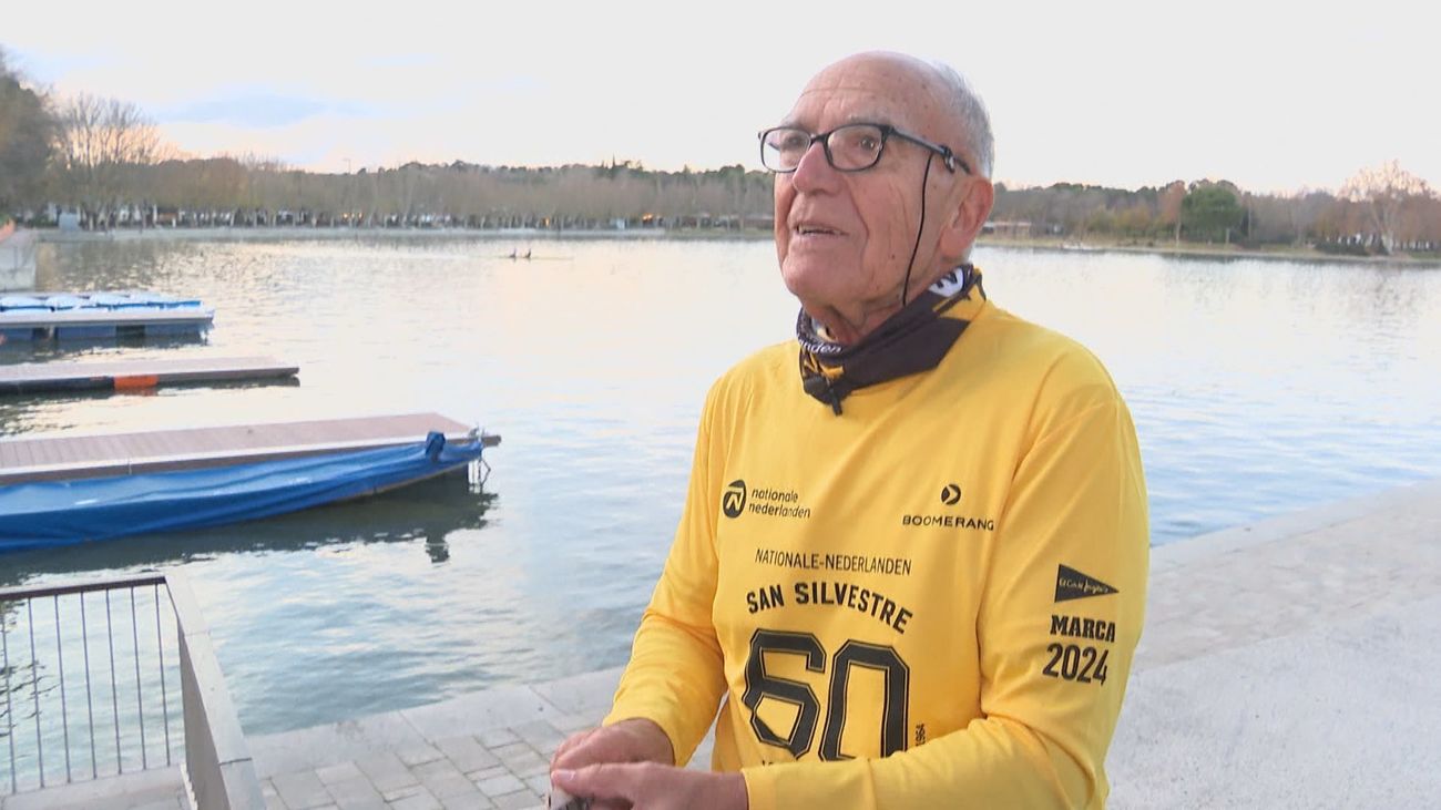Luis, el corredor octogenario que es historia viva de la San Silvestre Vallecana
