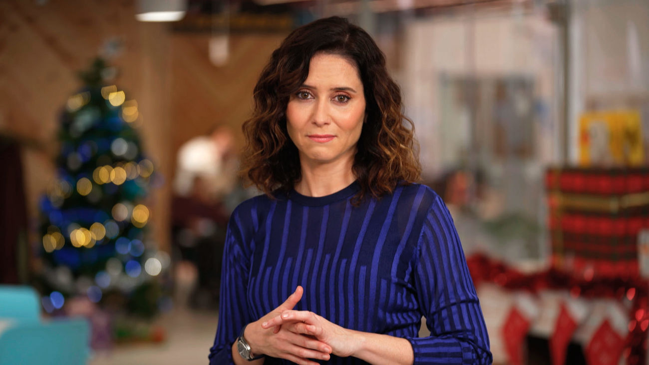 Mensaje de Fin de Año de Isabel Díaz Ayuso: "Madrid siempre está cuando se la necesita"