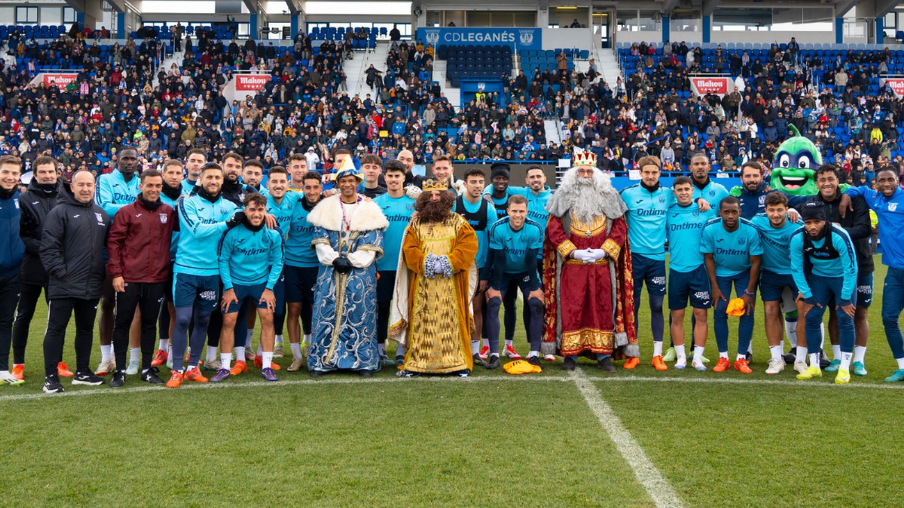 El Leganés se contagia de ilusión navideña antes de la eliminatoria ante el Cartagena