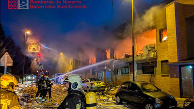 Nueve heridos por una explosión de gas en un edificio de Noáin (Navarra)