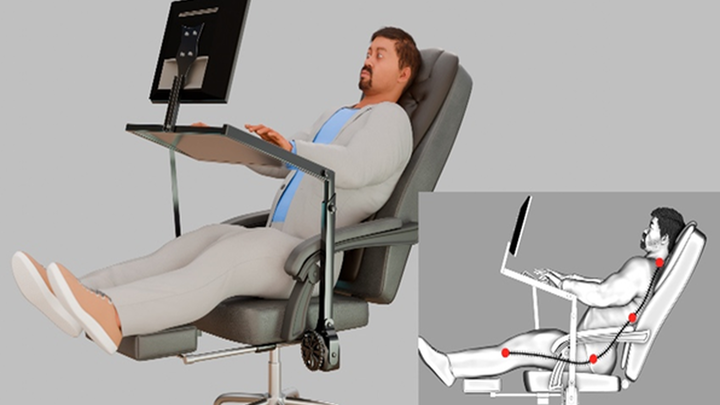 Accesorio para poder usar equipos en sillas reclinables / CLUB DE INVENTORES ESPAÑOLES