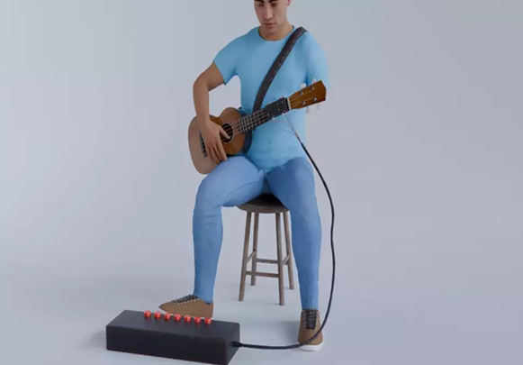 Sistema  de ayuda para poder tocar instrumentos de cuerda / CLUB DE INVENTORES ESPAÑOLES