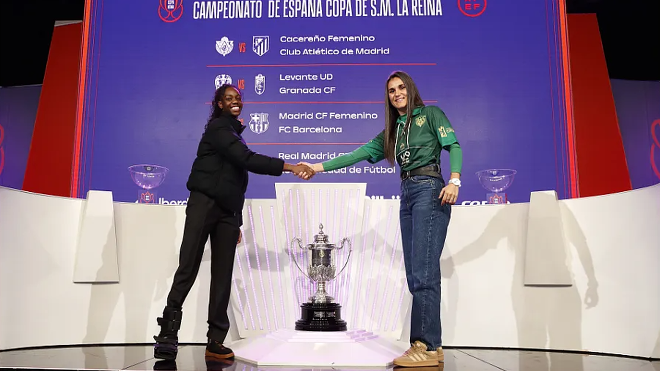 Madrid CFF-Barcelona y Real Madrid-Real Sociedad y Cacereño-Atlético, en cuartos de Copa de la Reina