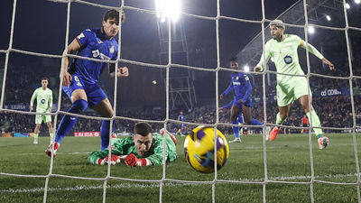 1-1. El Getafe vuelve a hacer sufrir al Barcelona