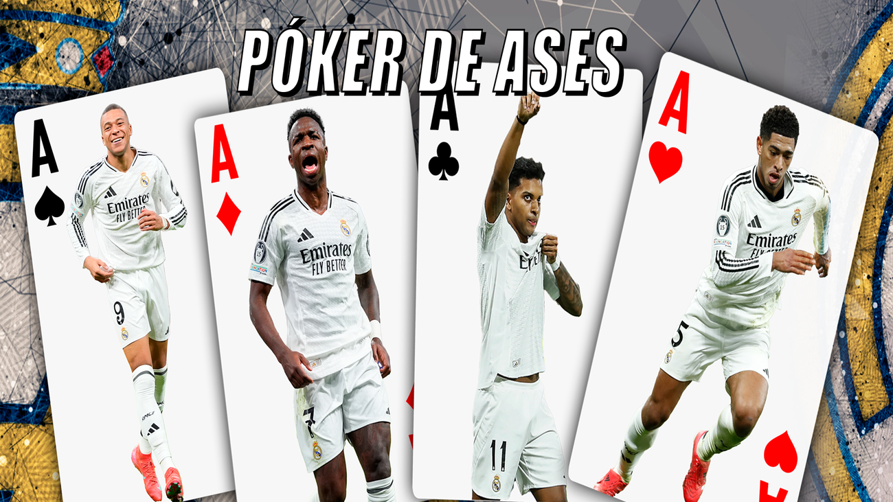 Mbappé-Vinícius-Rodrygo-Bellingham, el Real Madrid se agarra al póker de ases