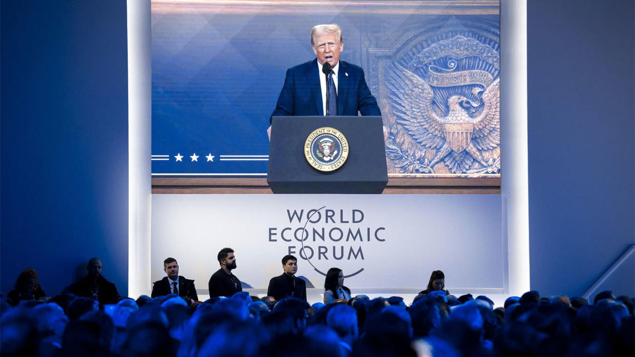 Trump en Davos: "Fabriquen en Estados Unidos o paguen aranceles"
