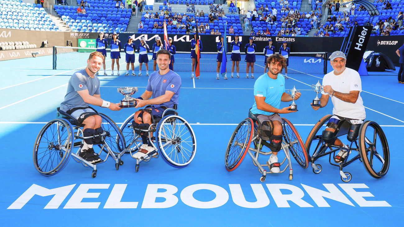 Caverzaschi pierde la final de dobles en silla de ruedas del Abierto de Australia