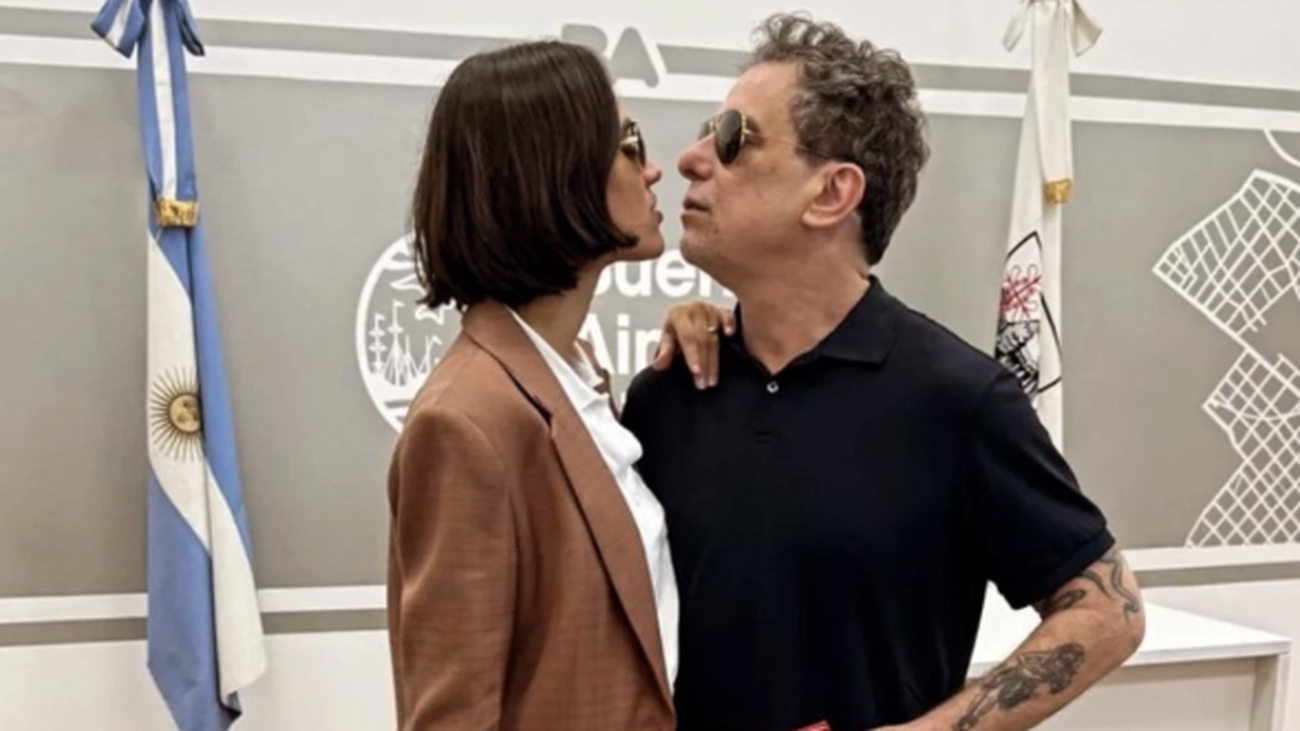 Andrés Calamaro y Natali Franco