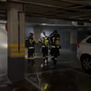 Arde un coche de combustión en el garaje de un edificio de Sanchinarro sin causar heridos