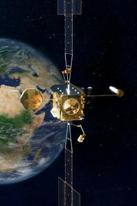 Ilustración del satélite de comunicaciones militares Spainsat 1