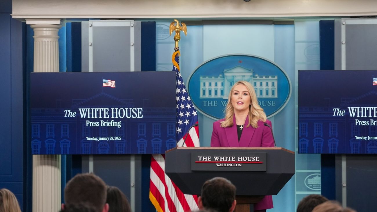 Karoline Leavitt, portavoz de la Casa Blanca
