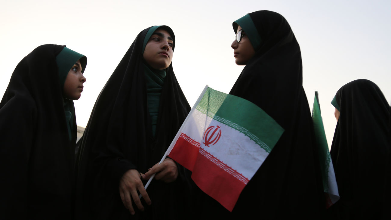 Mujeres con hiyab en  Teherán