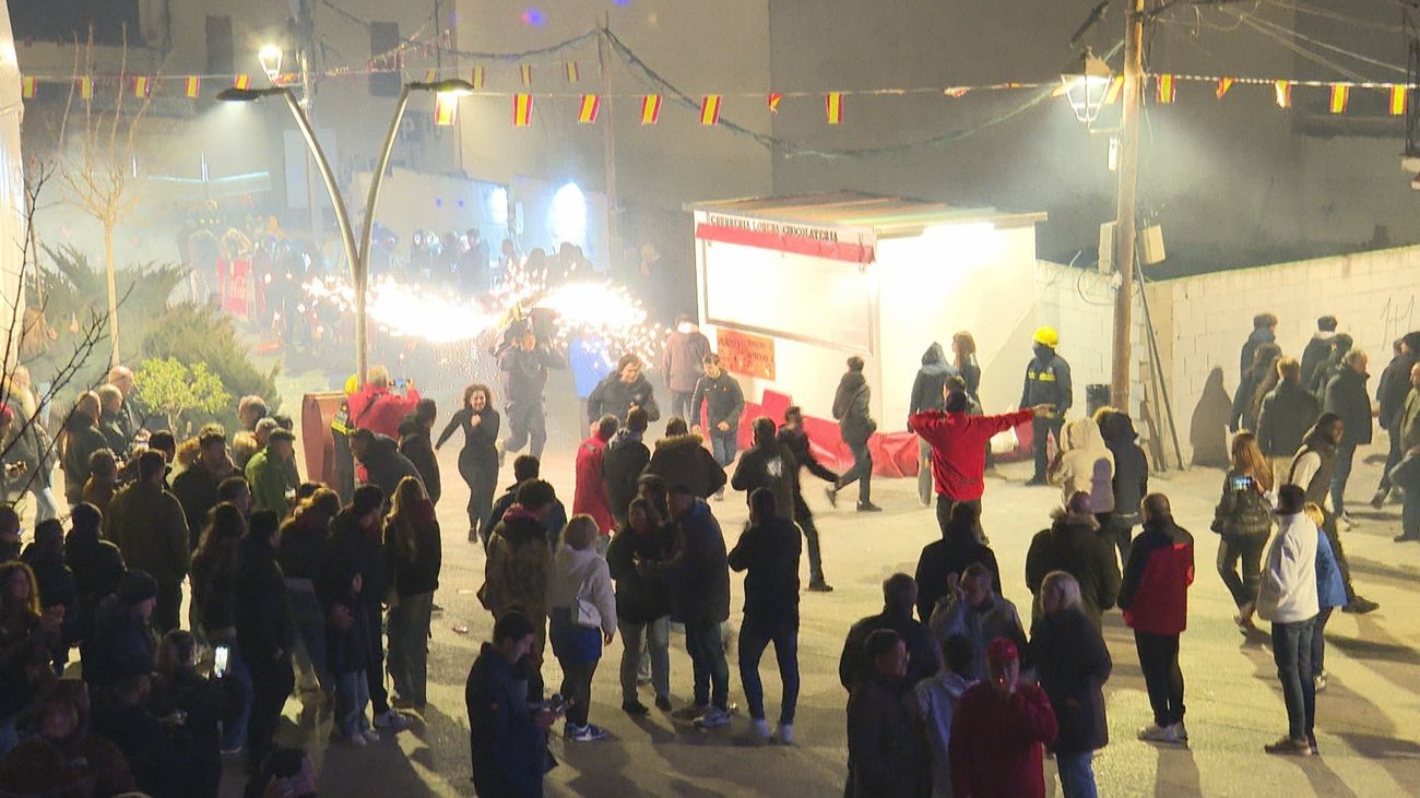 Ajalvir celebra San Blas con encierro, verbena y toros de fuego