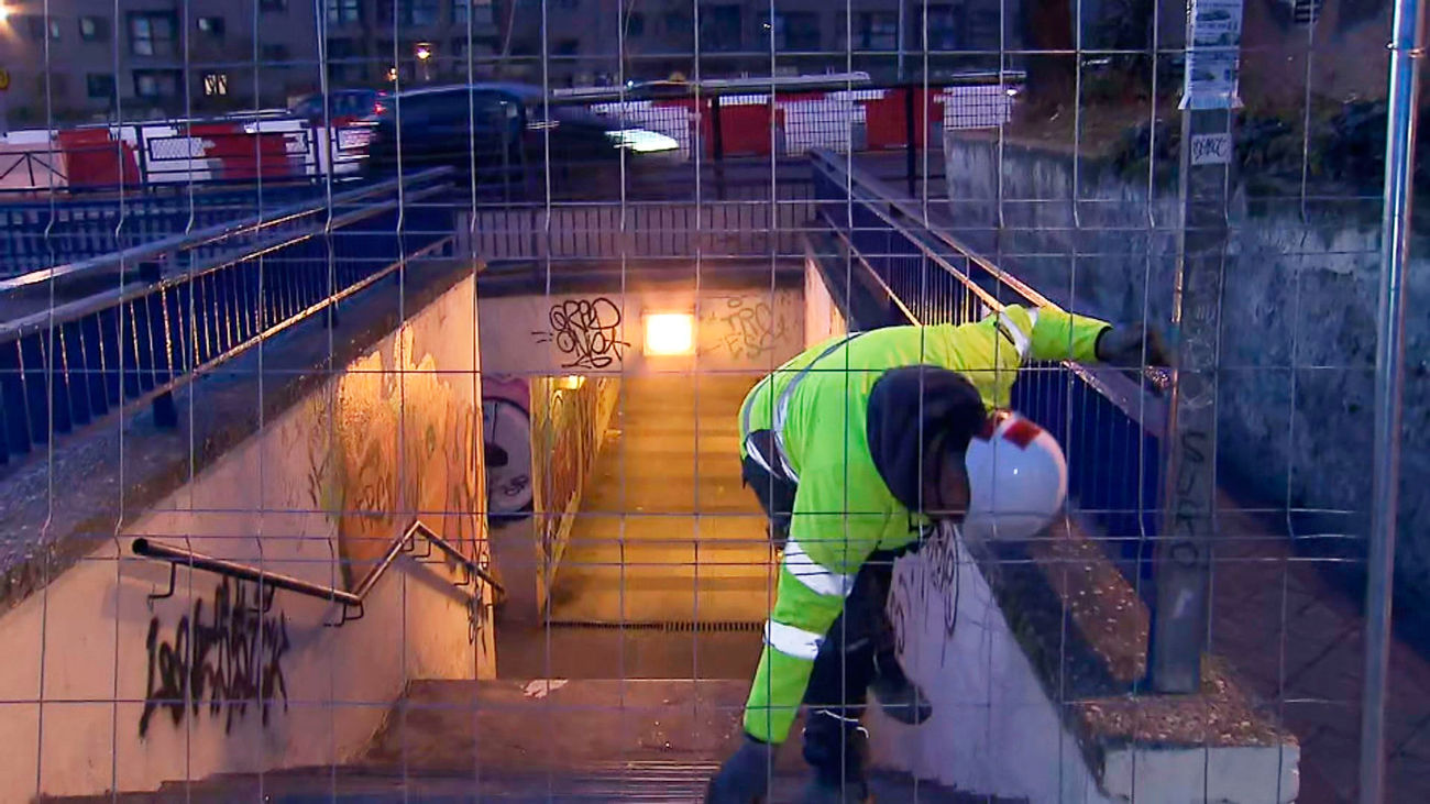 Comienza el cierre de pasos subterráneos en la A-5