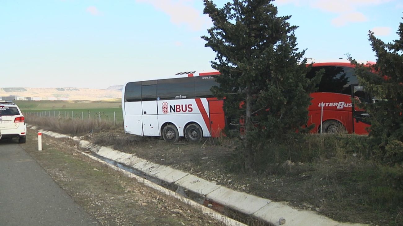 14 heridos en un accidente de autobús en Navarra