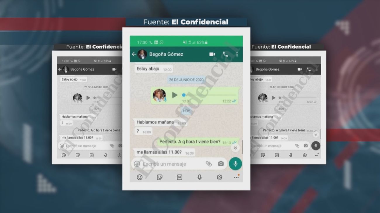 Los dispositivos móviles de Aldama intervenidos por la UCO contienen mensajes de Begoña Gómez