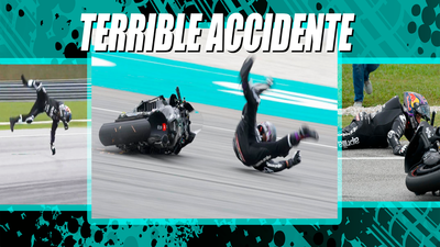 Brutal accidente de Jorge Martín en el test de Sepang