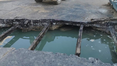 Difícil solución para el socavón en Ríos Rosas, que provocará problemas en el tráfico durante días