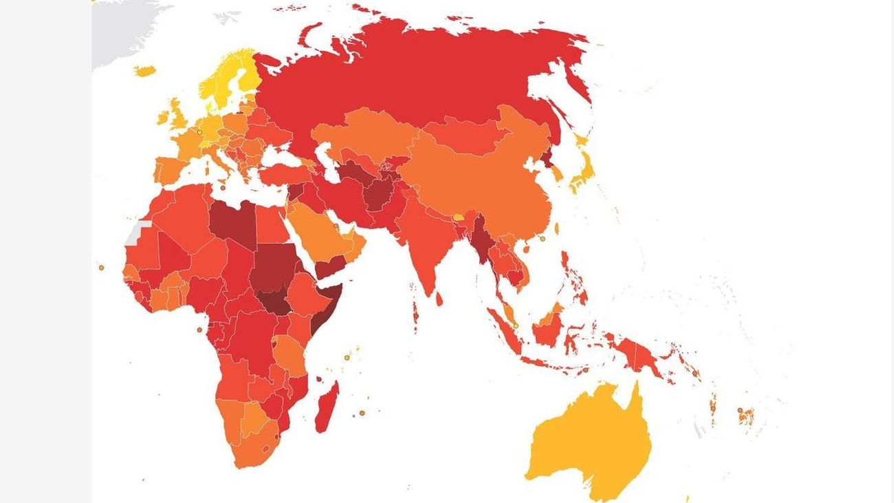 España baja 10 posiciones en el ránking de percepción de la corrupción, un puesto por encima de Fiji y 2 de Omán