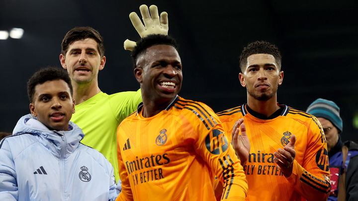 Courtois, Rodrygo, Vinicius y Bellingham / EFE